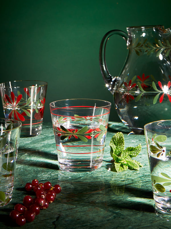 Los Vasos de Agua Clara - Zermatt Hand-Painted Tumblers (Set of 4) -  - ABASK