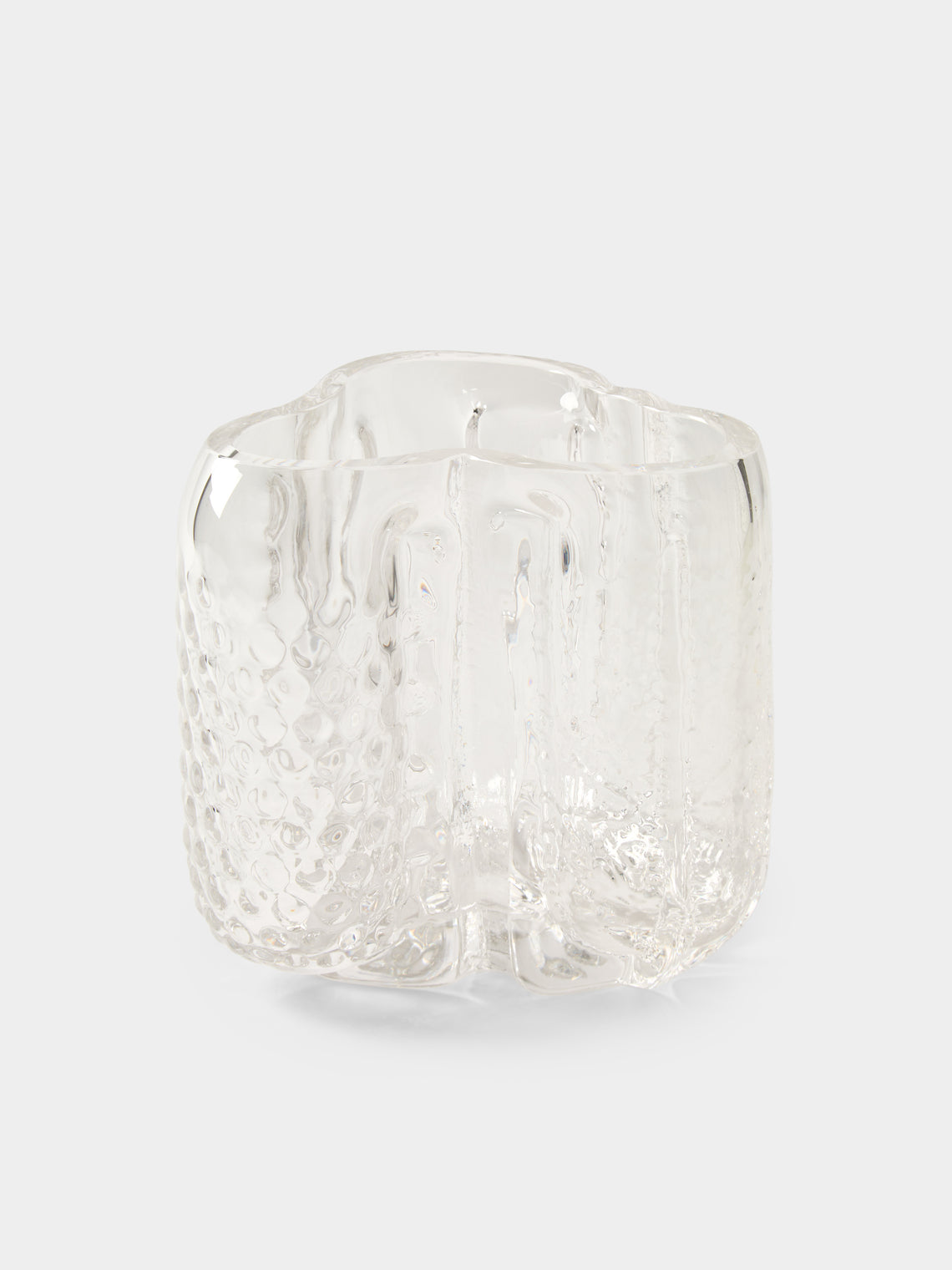 Hana Hillerová - Remix Hand-Blown Glass Vessel (7.5in/19cm) - Clear - ABASK - 