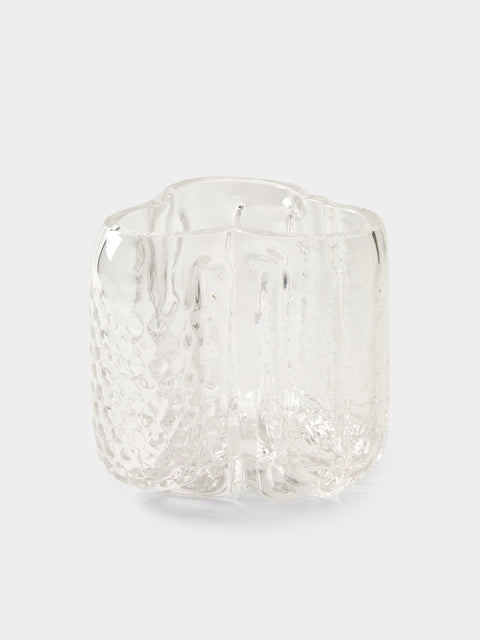 Hana Hillerová - Remix Hand-Blown Glass Vessel (7.5in/19cm) - Clear - ABASK - 
