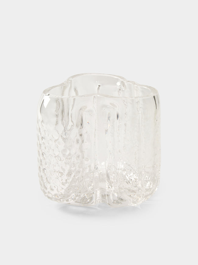 Hana Hillerová - Remix Hand-Blown Glass Vessel (7.5in/19cm) - Clear - ABASK - 