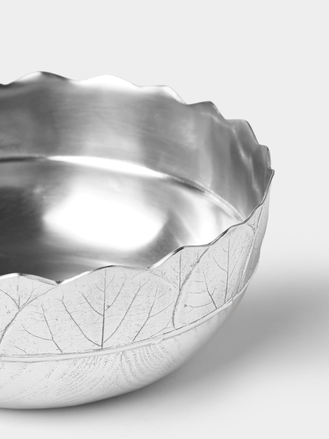 Cosi Tabellini - Natura Pewter Salad Bowl - Silver - ABASK