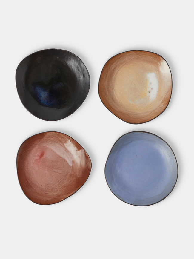 Hana Karim Studio - Hand-Built Stoneware Dinner Plates — 11in/28cm (Set of 4) - Multiple - ABASK - 