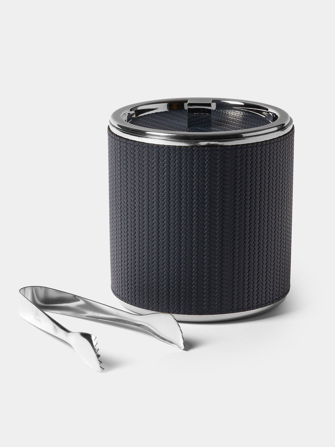 Pinetti - Glacettes Leather Ice Bucket - Navy - ABASK