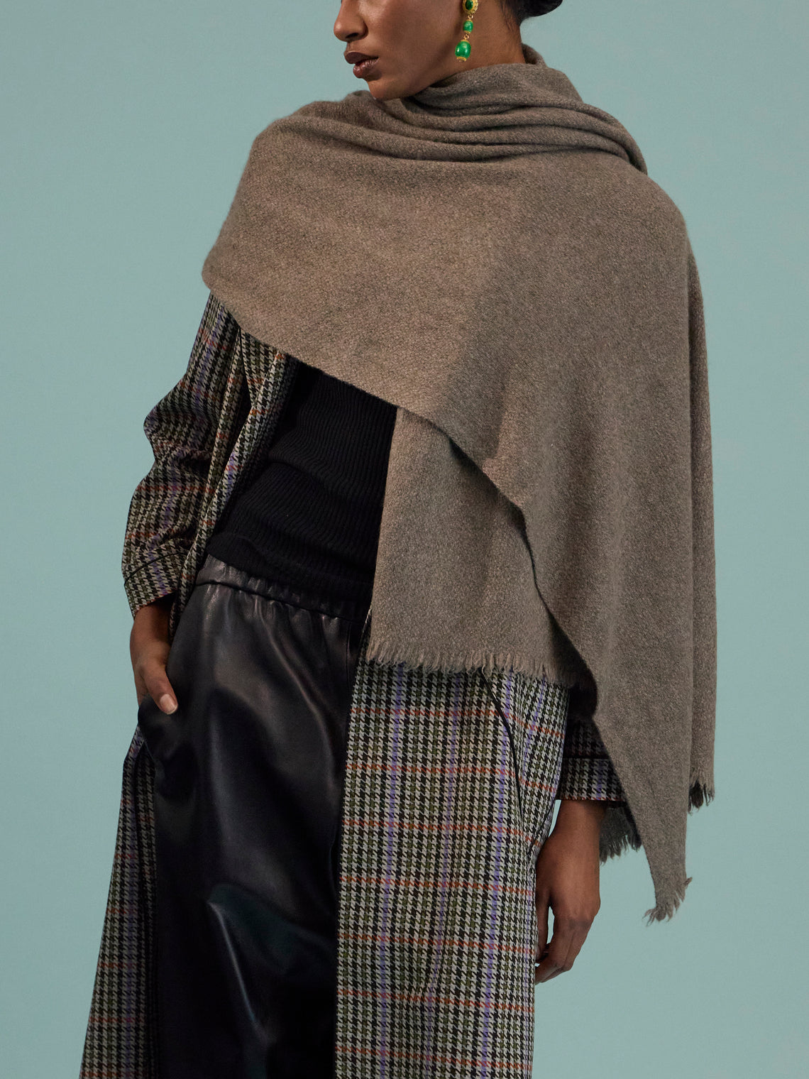 Norlha - Nomad Net Yak Scarf (75in/1.9m) - Gray - ABASK