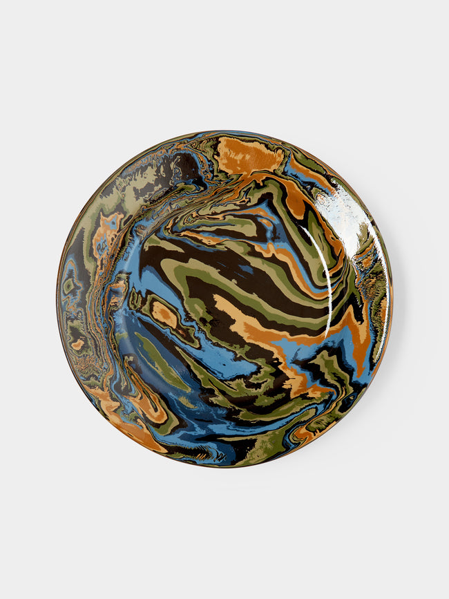 Atelier Saint-André Perrin - Marbled Ceramic Large Serving Platter -  - ABASK - 