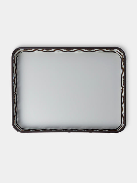 RUDI - Nassa Leather Tray (24in/60.5cm) - White - ABASK - 