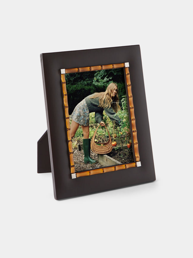 Riviere - Bice Bamboo and Leather Photo Frame (5x7") - Brown - ABASK - 