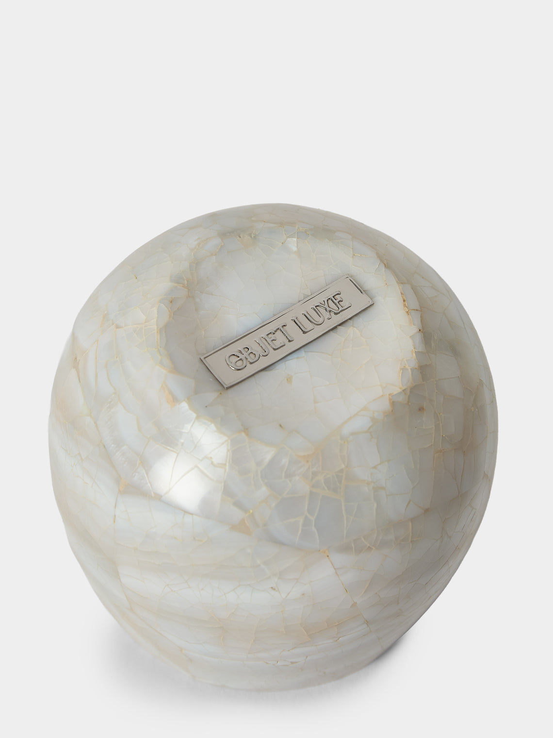 Objet Luxe - Bees Mother-of-Pearl and Silver-Plated Honey Pot - Ivory - ABASK