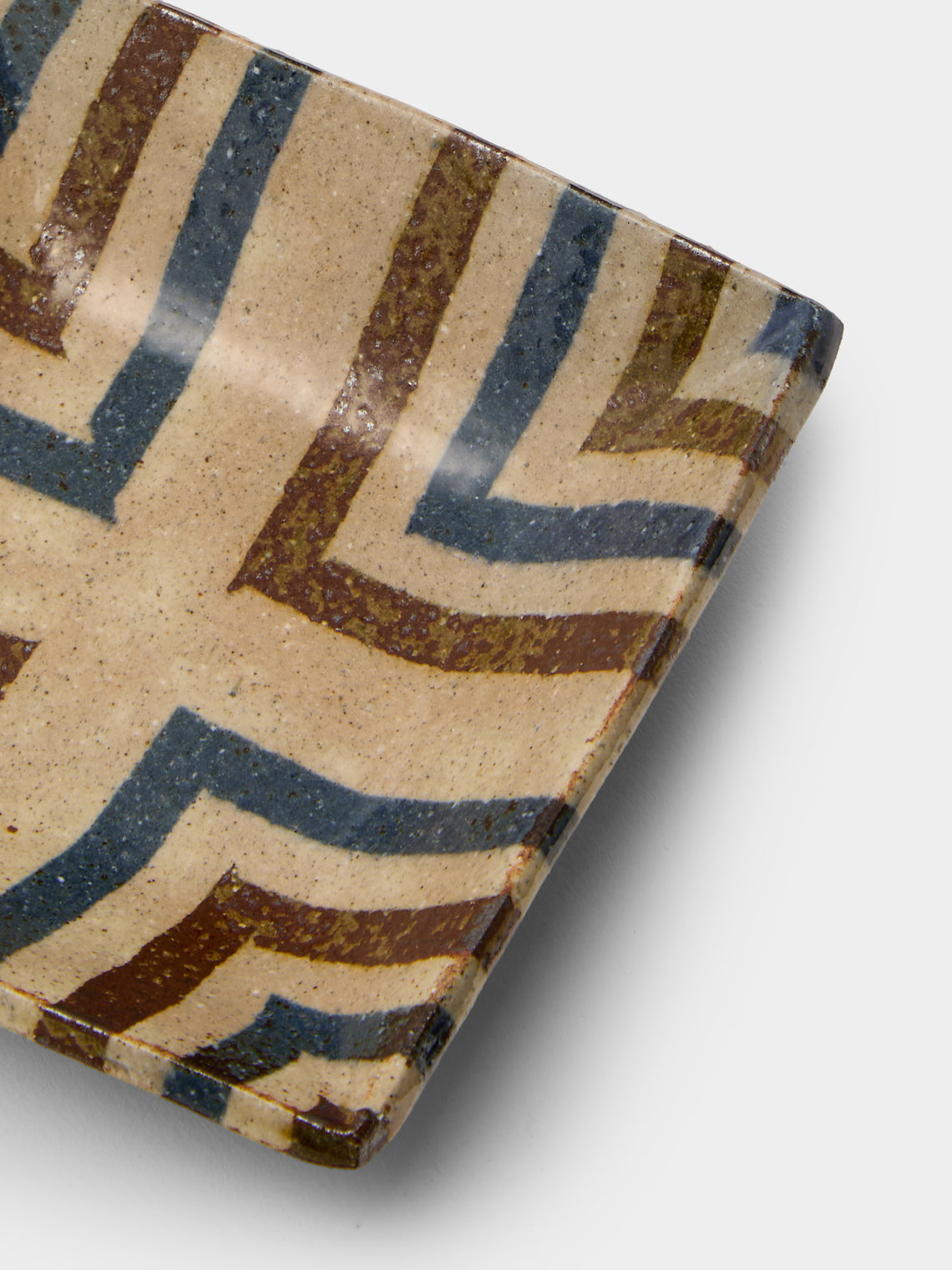 Makidani-gama - Nerikomi Ceramic Square Plates – 5in/13cm (Set of 4) - Multiple - ABASK