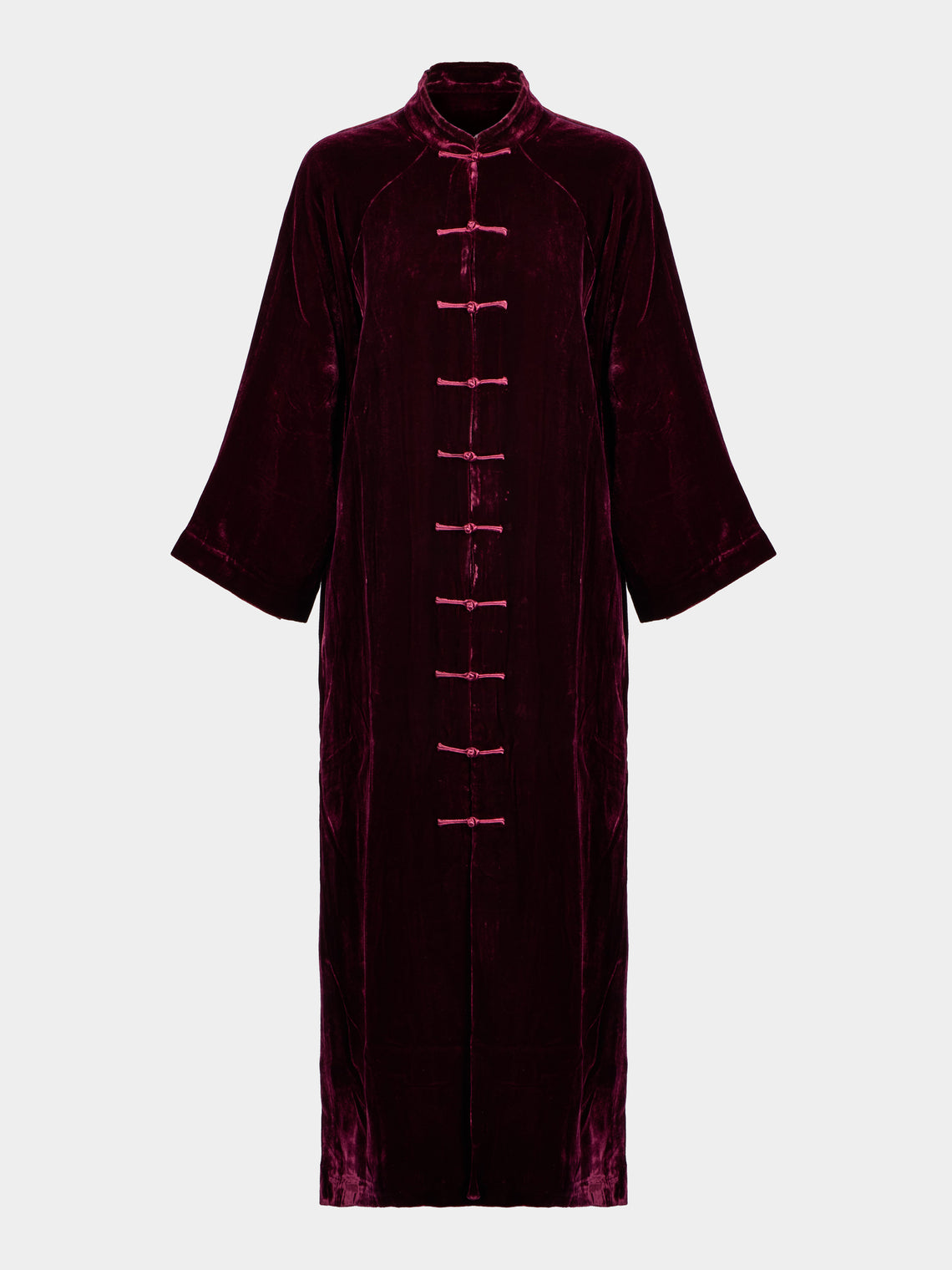 Yali Milano - Velvet Light Robe - Burgundy - ABASK - 