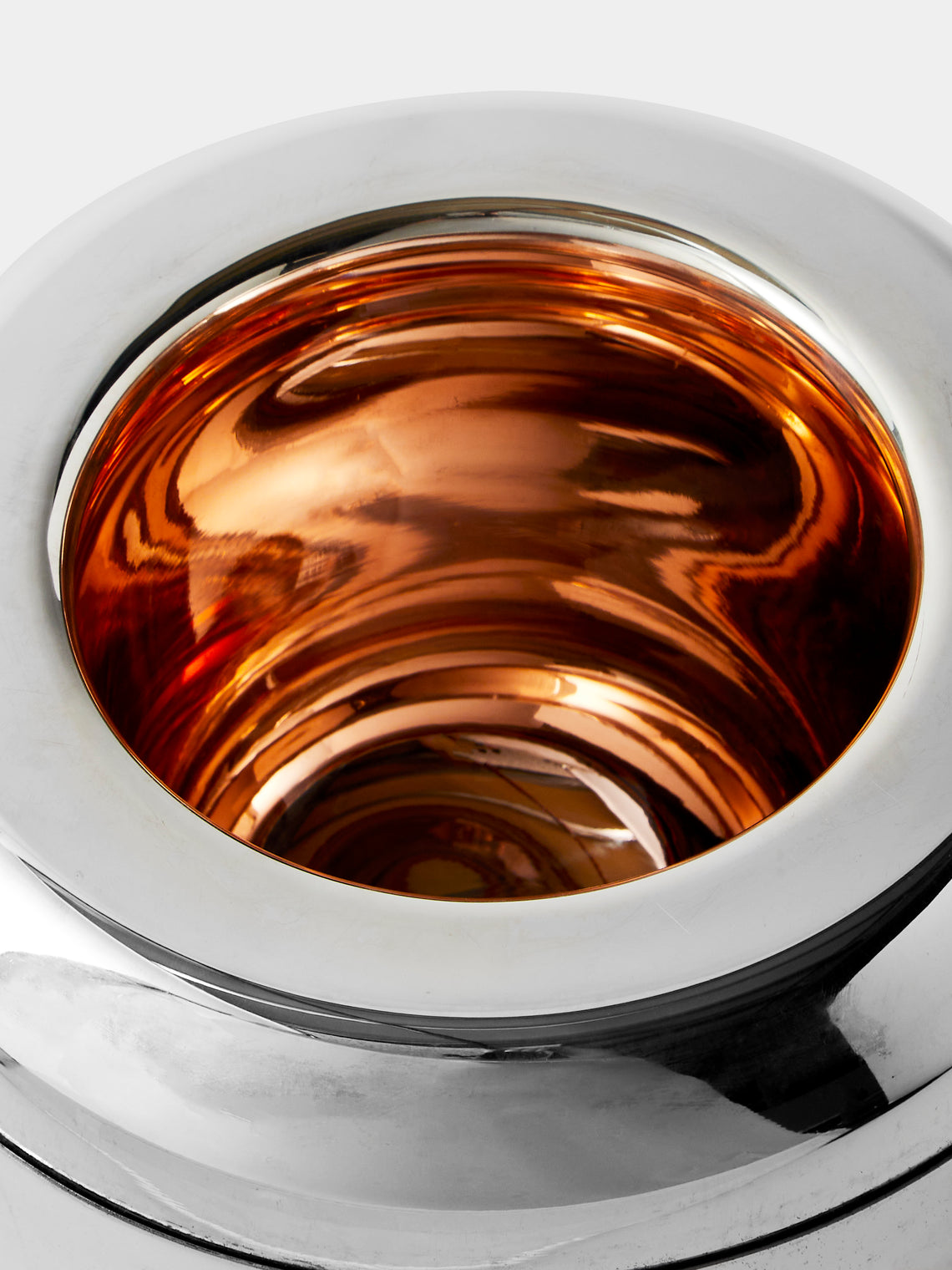 Antique and Vintage - 1970s Teghini Firenze Silver-Plated Pepper Ice Bucket - Silver - ABASK