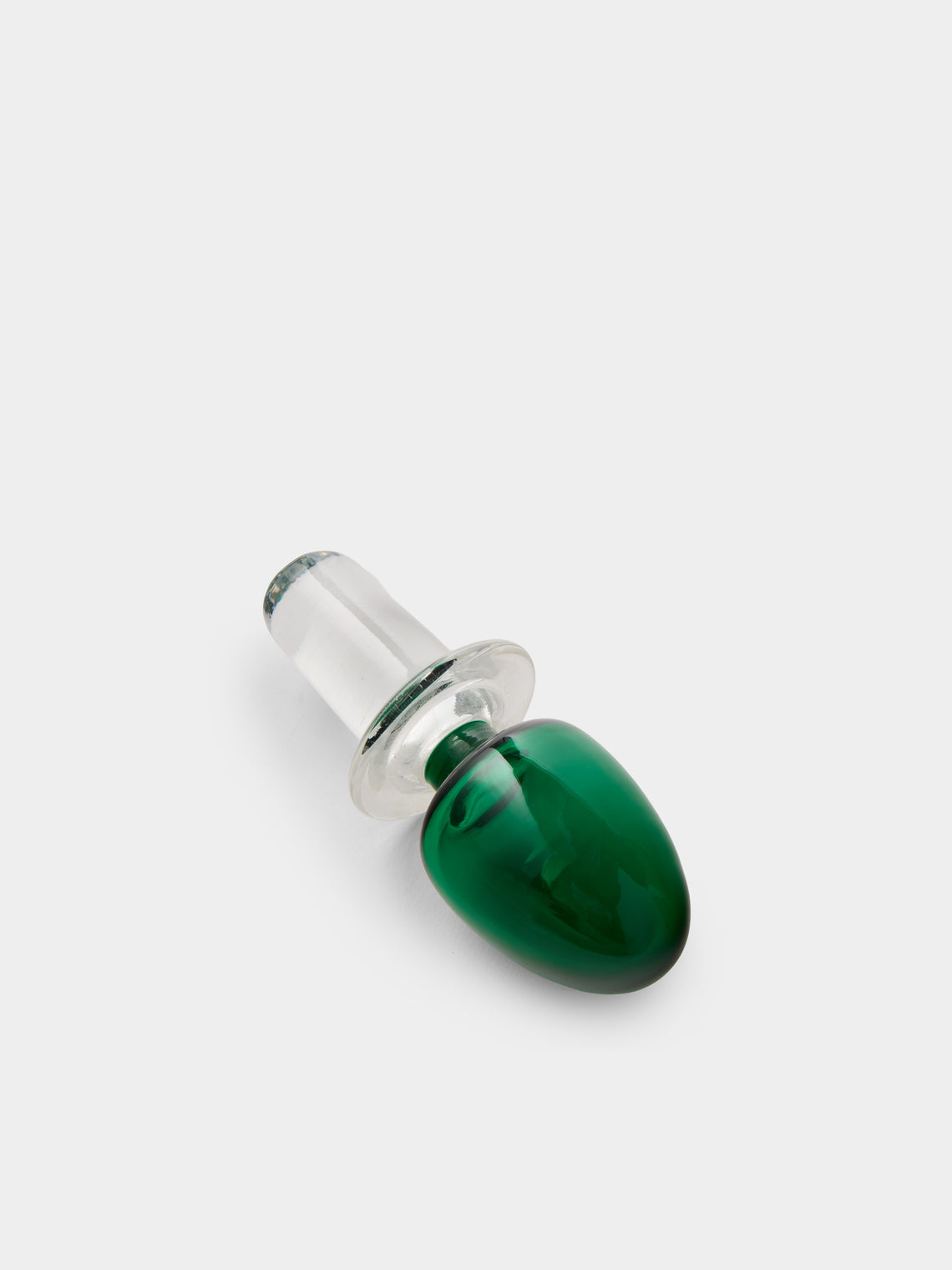 Antique and Vintage - 1960s NasonMoretti Murano Glass Bottle - Green - ABASK