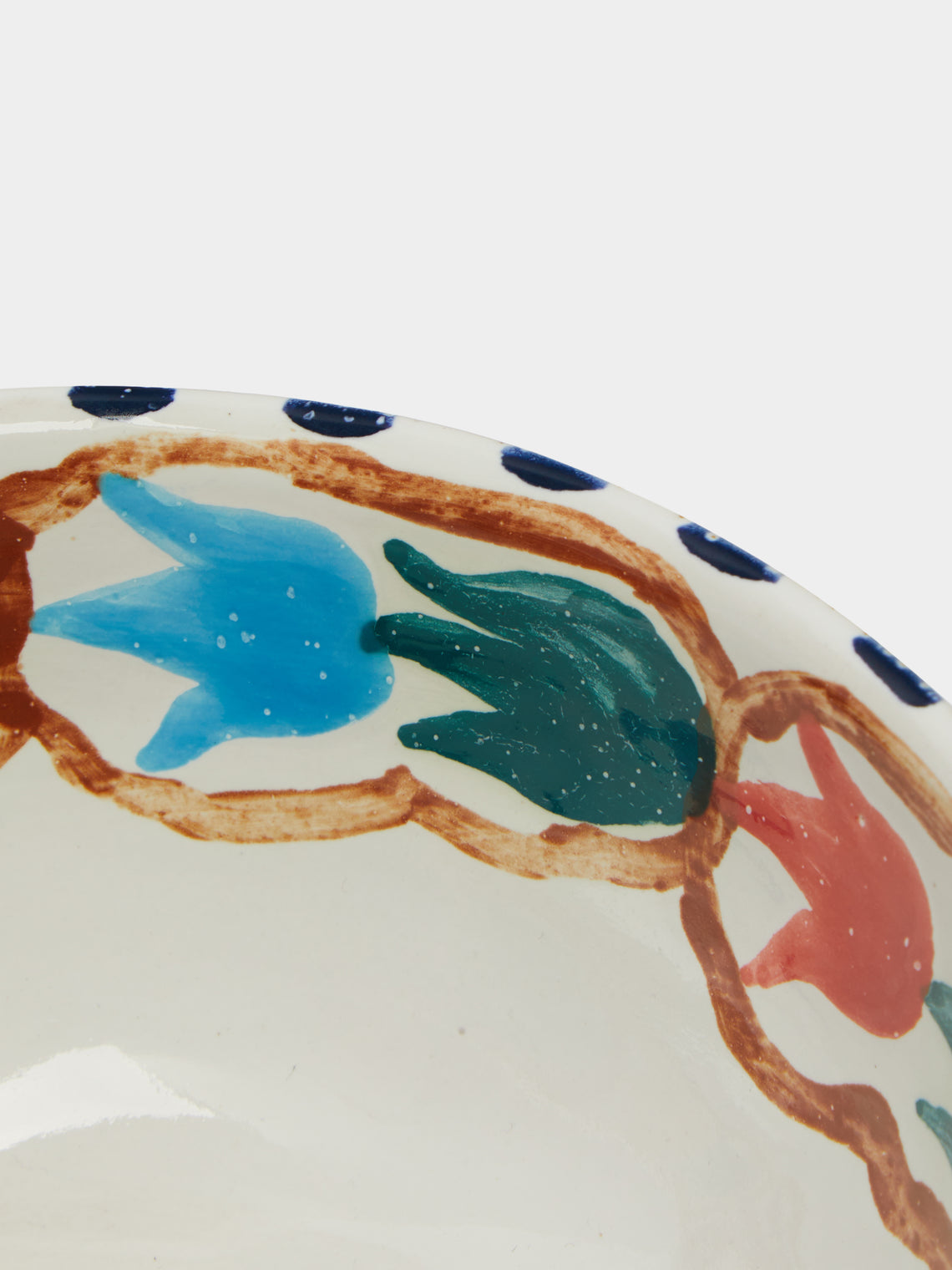 Zsuzsanna Nyul - Hand-Painted Ceramic Soup Bowl -  - ABASK