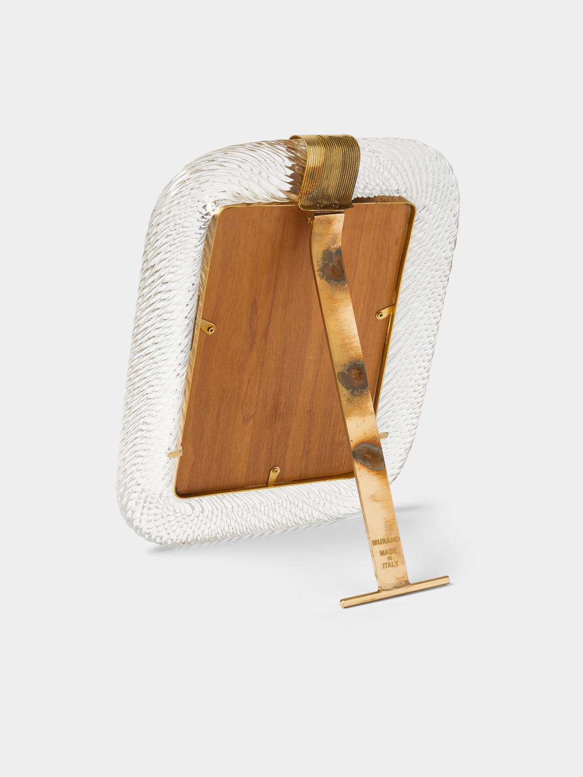 Antique and Vintage - 1960s Murano Glass Photo Frame - Clear - ABASK