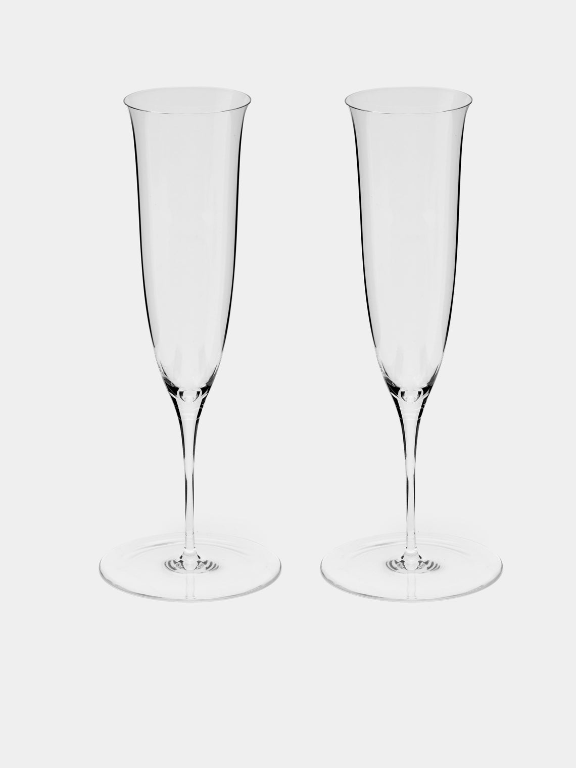 Lobmeyr - Patrician Hand-Blown Crystal Champagne Flute (Set of 2) - Clear - ABASK 