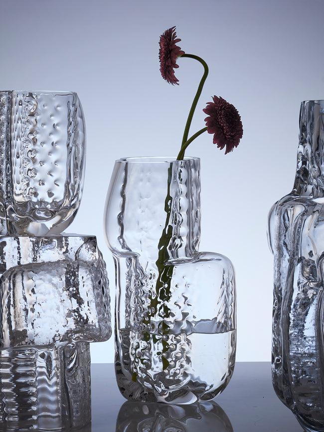 Hana Hillerová - Remix Hand-Blown Glass Vessel (12.5in/32cm) - Clear - ABASK