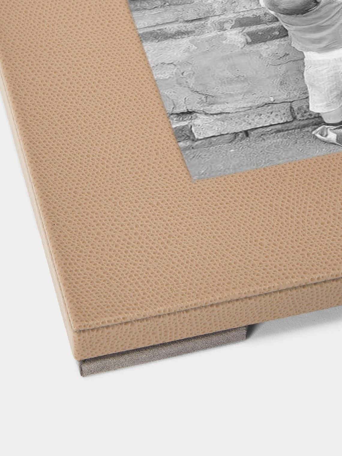 Pinetti - Leather Photo Frame (5x7”) - Taupe - ABASK