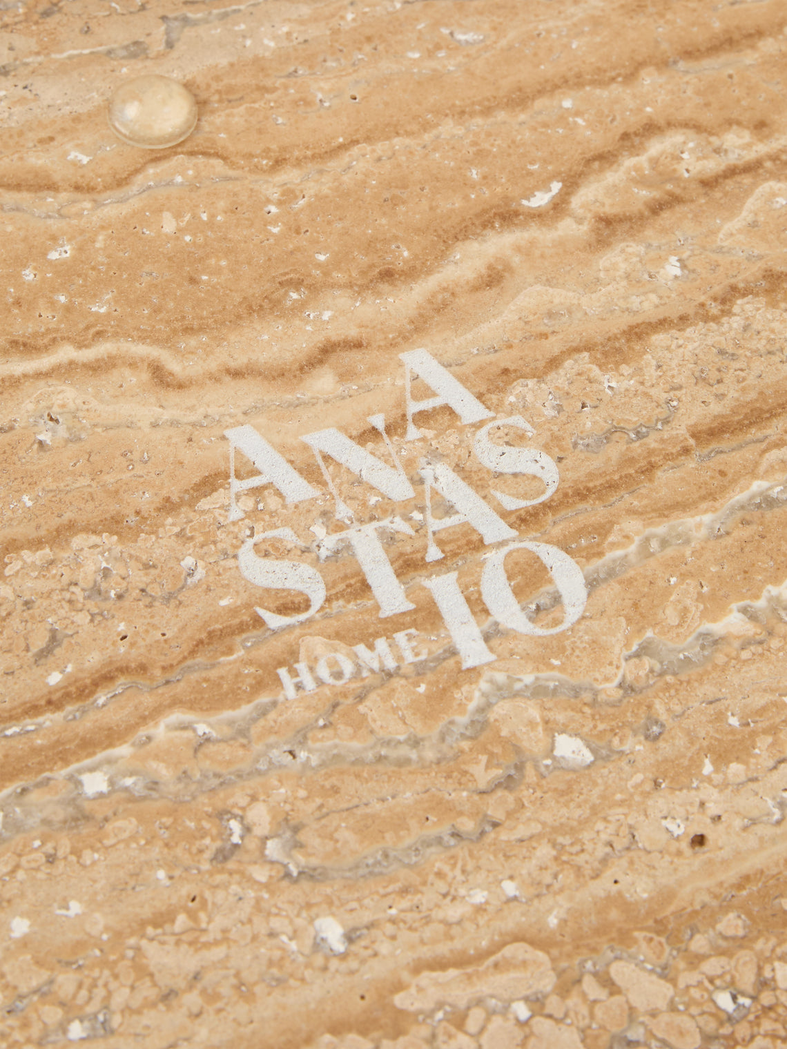 Anastasio Home - Wish Marble Tray (8in/20cm) - Beige - ABASK