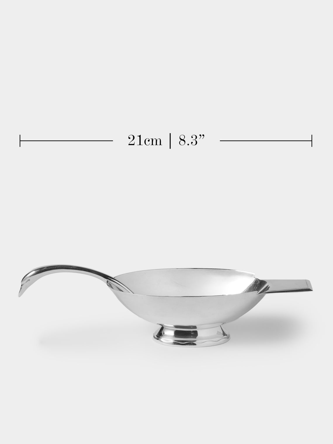 Antique and Vintage - 1960s Christofle Swan Silver-Plated Saucier - Silver - ABASK