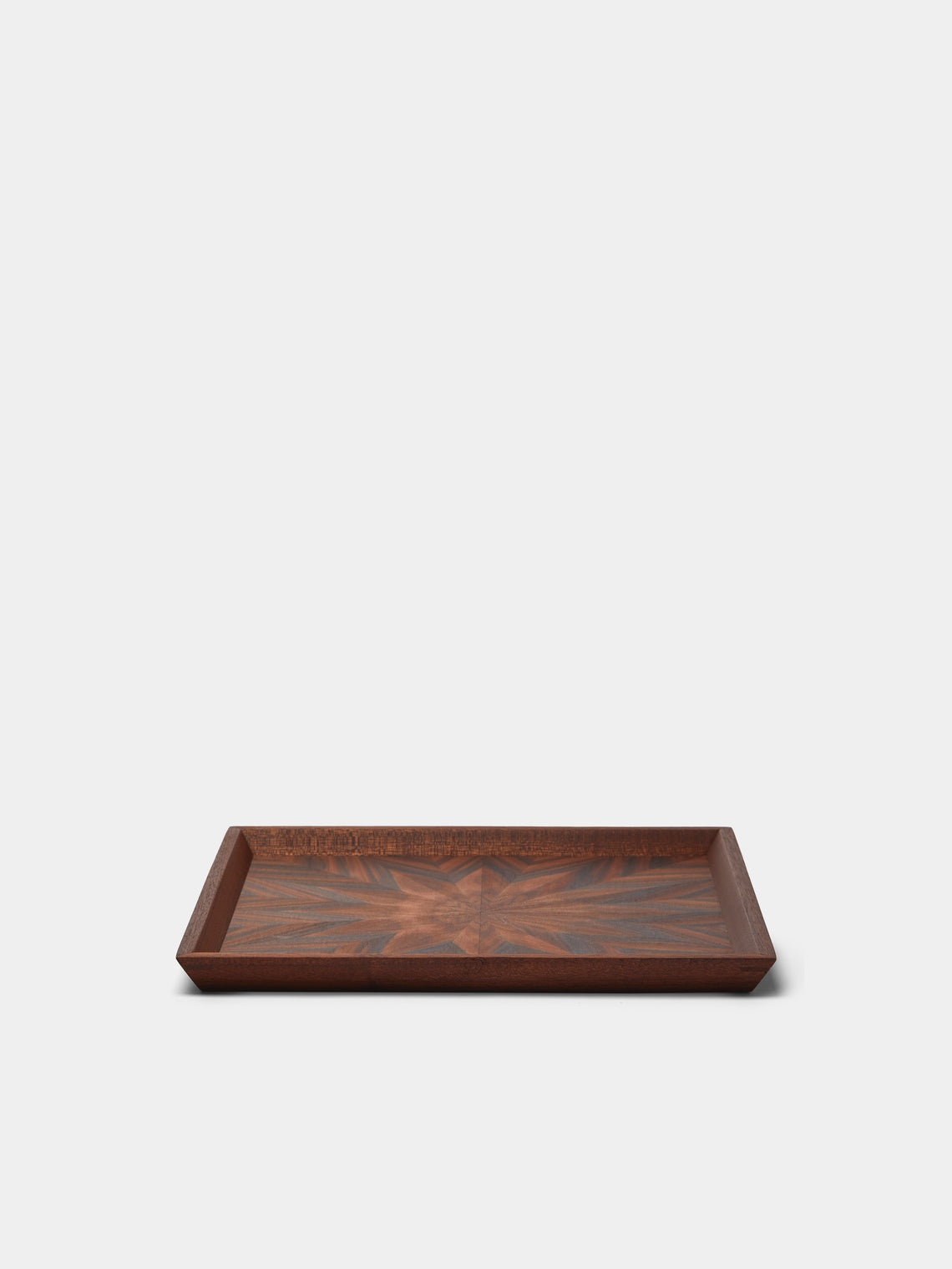 Mori Kougei - Poke Morado Wood Square Tray (10.5in/26.5cm) - Brown - ABASK