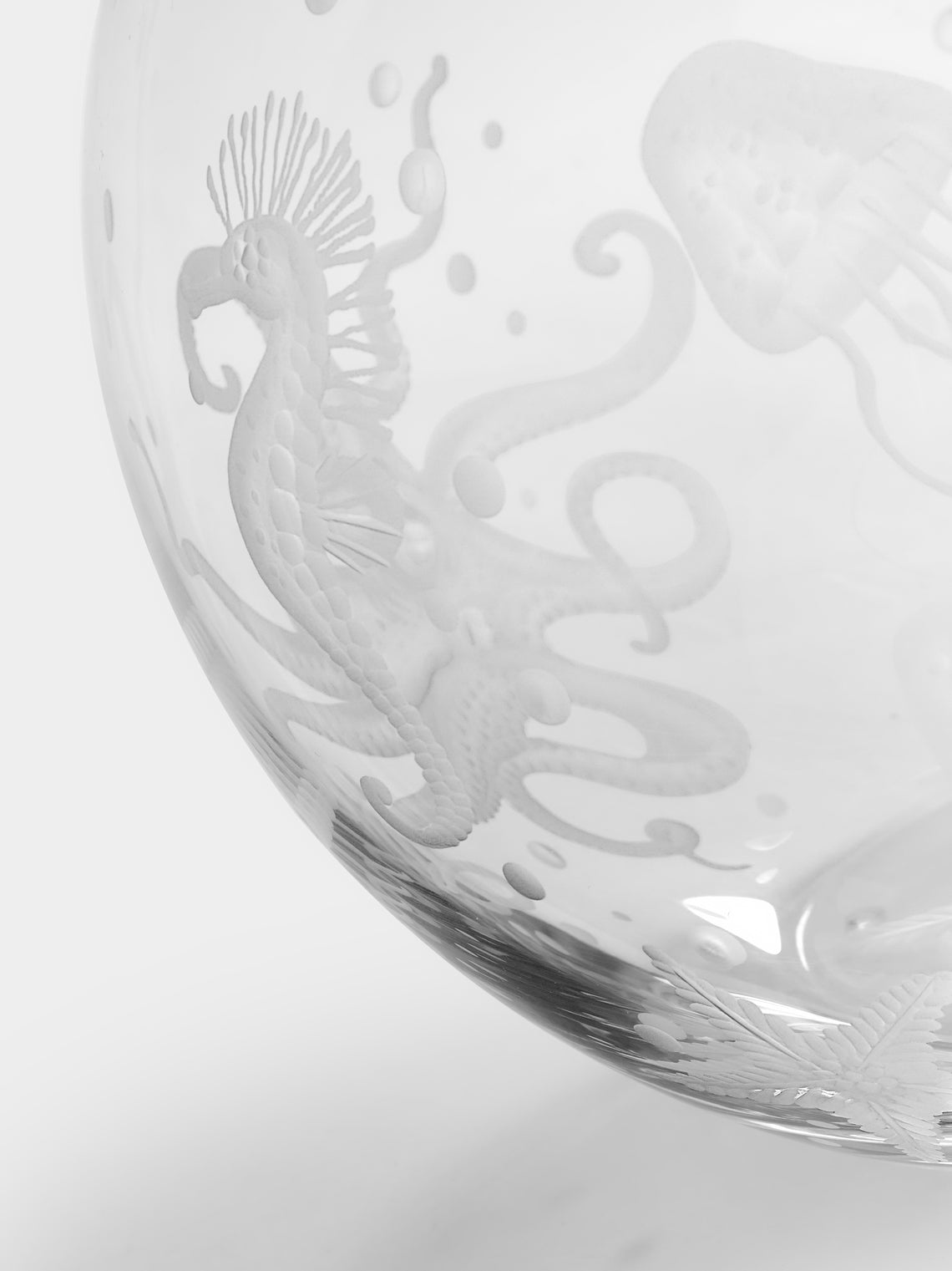 Artel - Frutti di Mare Hand-Engraved Crystal Large Vase -  - ABASK