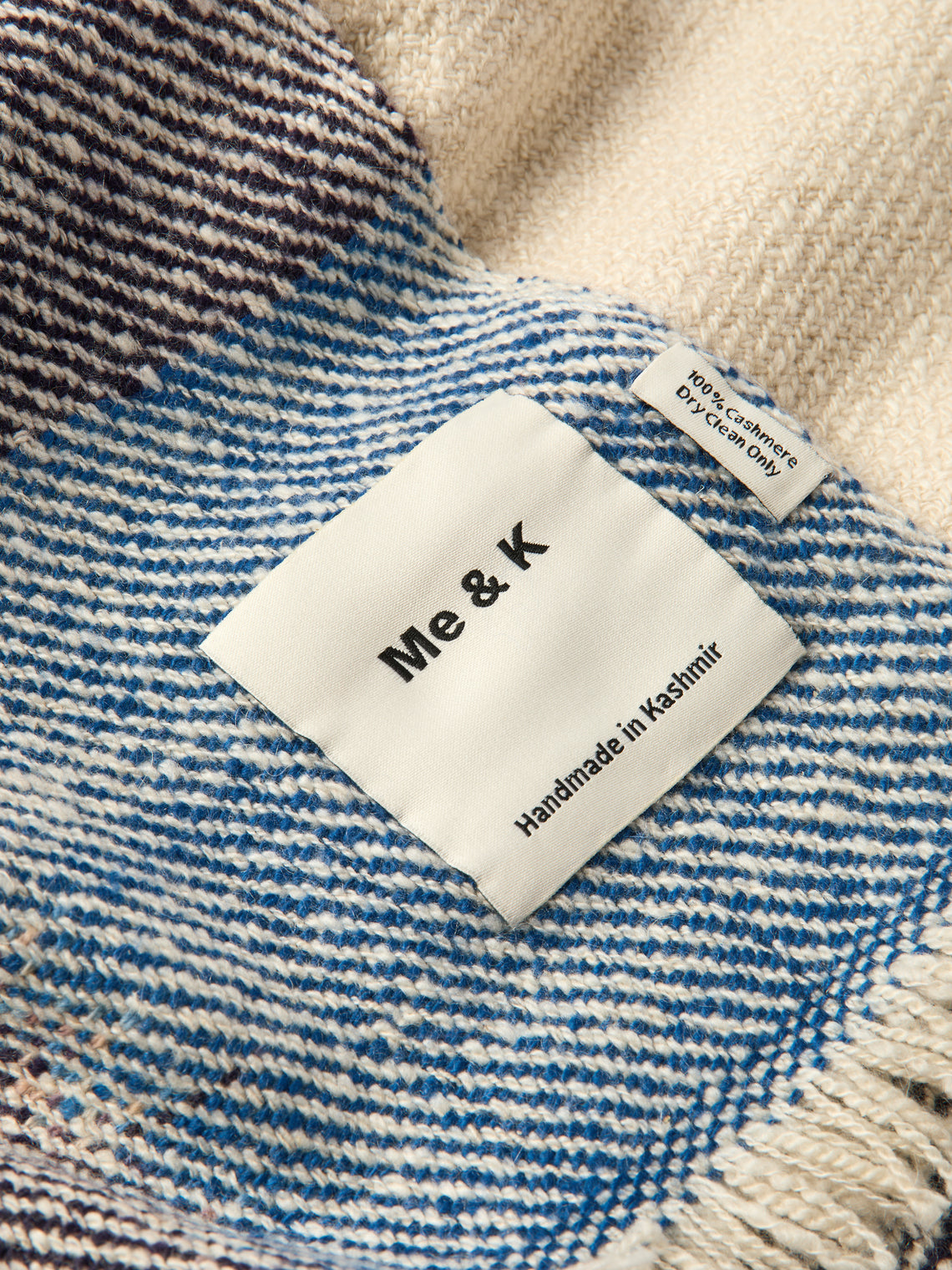 Me & K - Grid Ikat Cashmere Throw (67in/1.7m) - Multiple - ABASK