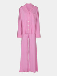 Arch4 - Dorchester Baby Goat Cashmere Pajama Set - Pink - ABASK - 