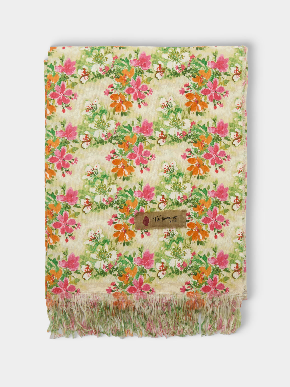 The House of Lyria - Floral Linen Rectangular Tablecloth (137.5in/3.5m) - Multiple - ABASK - 