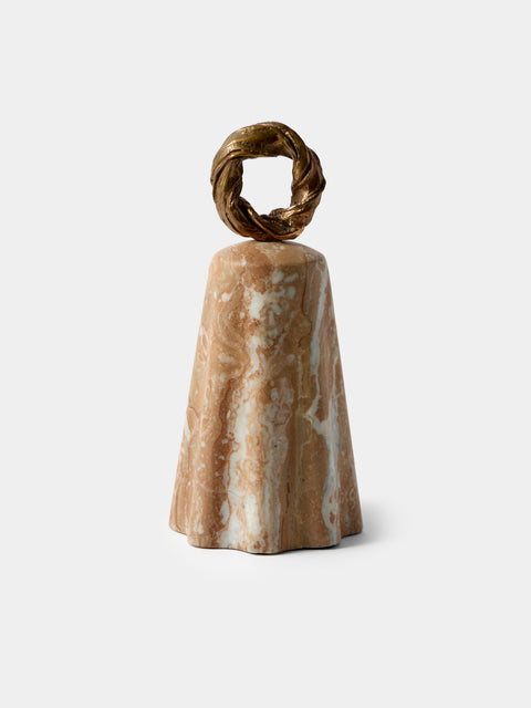 Droulers - Ghost Hand-Cast Bronze and Marble Doorstop - Natural - ABASK - 