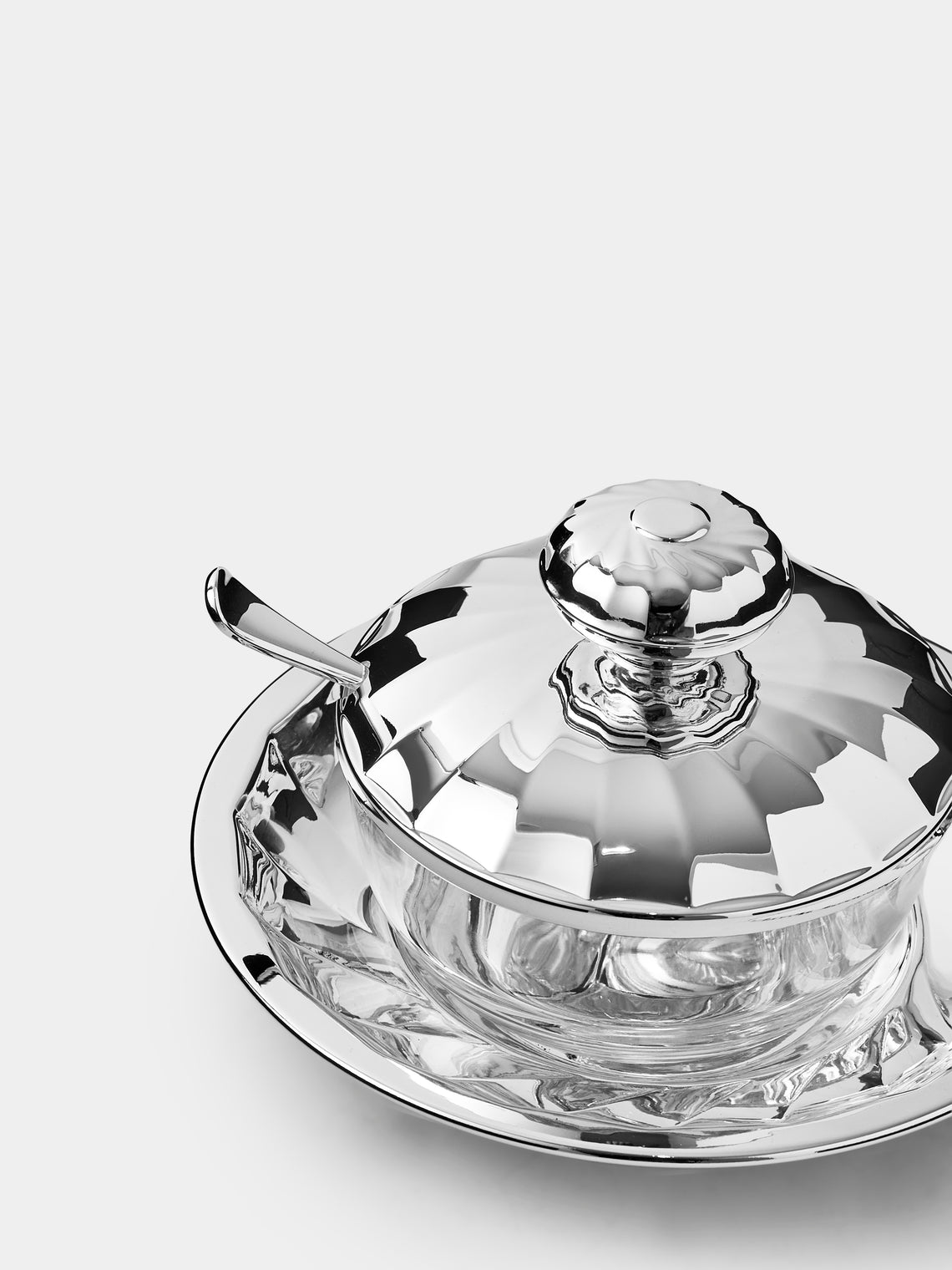 Greggio - Newport Silver-Plated Cheese Dish - Silver - ABASK