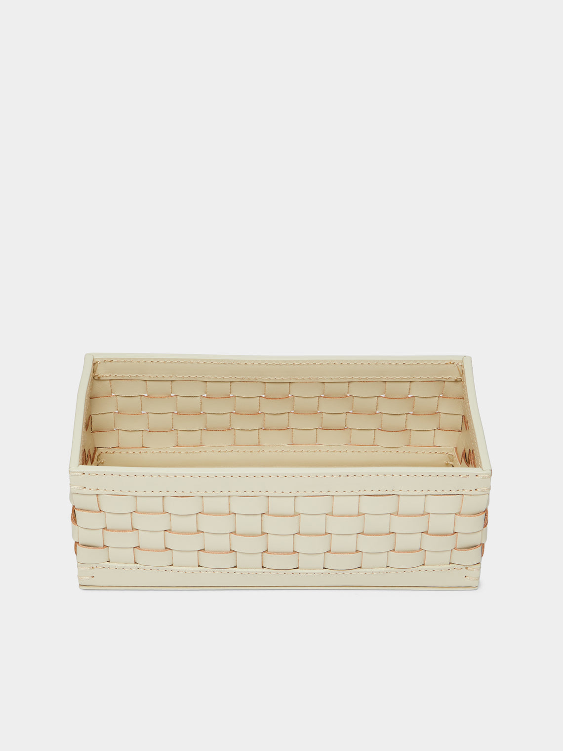 Riviere - Barcelona Water-Resistant Leather High Basket - Ivory - ABASK - 