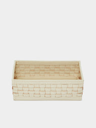 Riviere - Barcelona Water-Resistant Leather High Basket - Ivory - ABASK - 