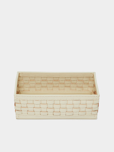 Riviere - Barcelona Water-Resistant Leather High Basket - Ivory - ABASK - 