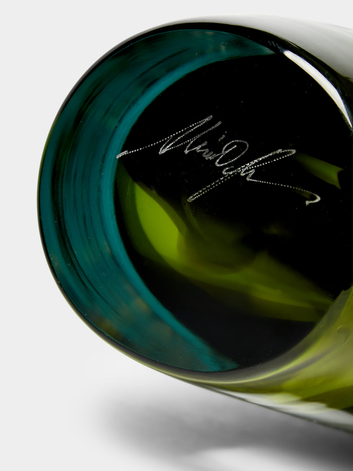 Stewart Hearn - Freedom Hand-Blown Glass Vase (26.5in/68cm) - Green - ABASK