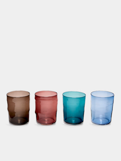 Michael Ruh Studio - Night Time Hand-Blown Glass Highballs (Set of 4) - Multiple - ABASK - 