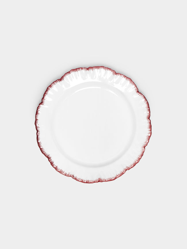 Atelier Soleil - Combed Edge Hand-Painted Ceramic Side Plates (Set of 4) -  - ABASK - 