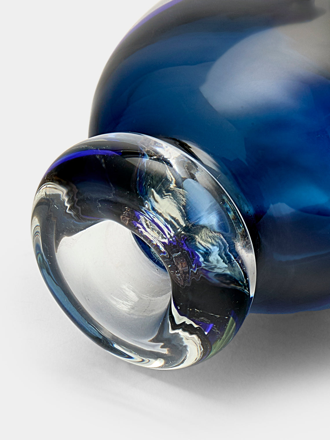 Antique and Vintage - 1950s Flavio Poli Murano Glass Perfume Bottle - Blue - ABASK