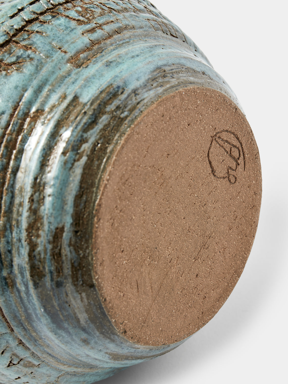 Peter Speliopoulos Projects - Hand-Thrown Stoneware Vase (12in/30.5cm) - Blue - ABASK