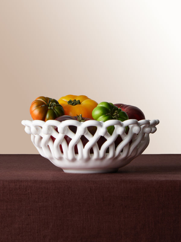 Maison Pichon Uzès - Hand-Glazed Ceramic Braided Bowl -  - ABASK