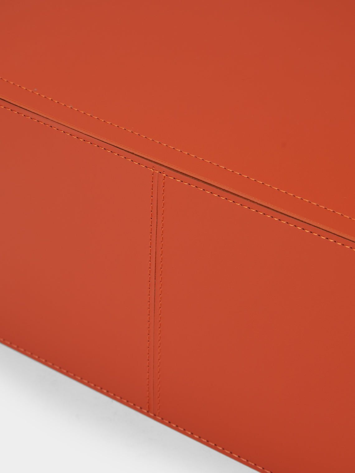 RUDI - Sciuscià Leather Shoe Box - Orange - ABASK