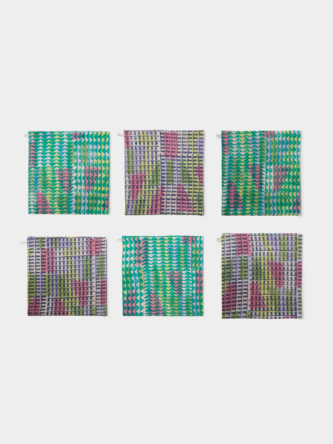 Gregory Parkinson - Electric Lime Napkins (Set of 6) - Green - ABASK