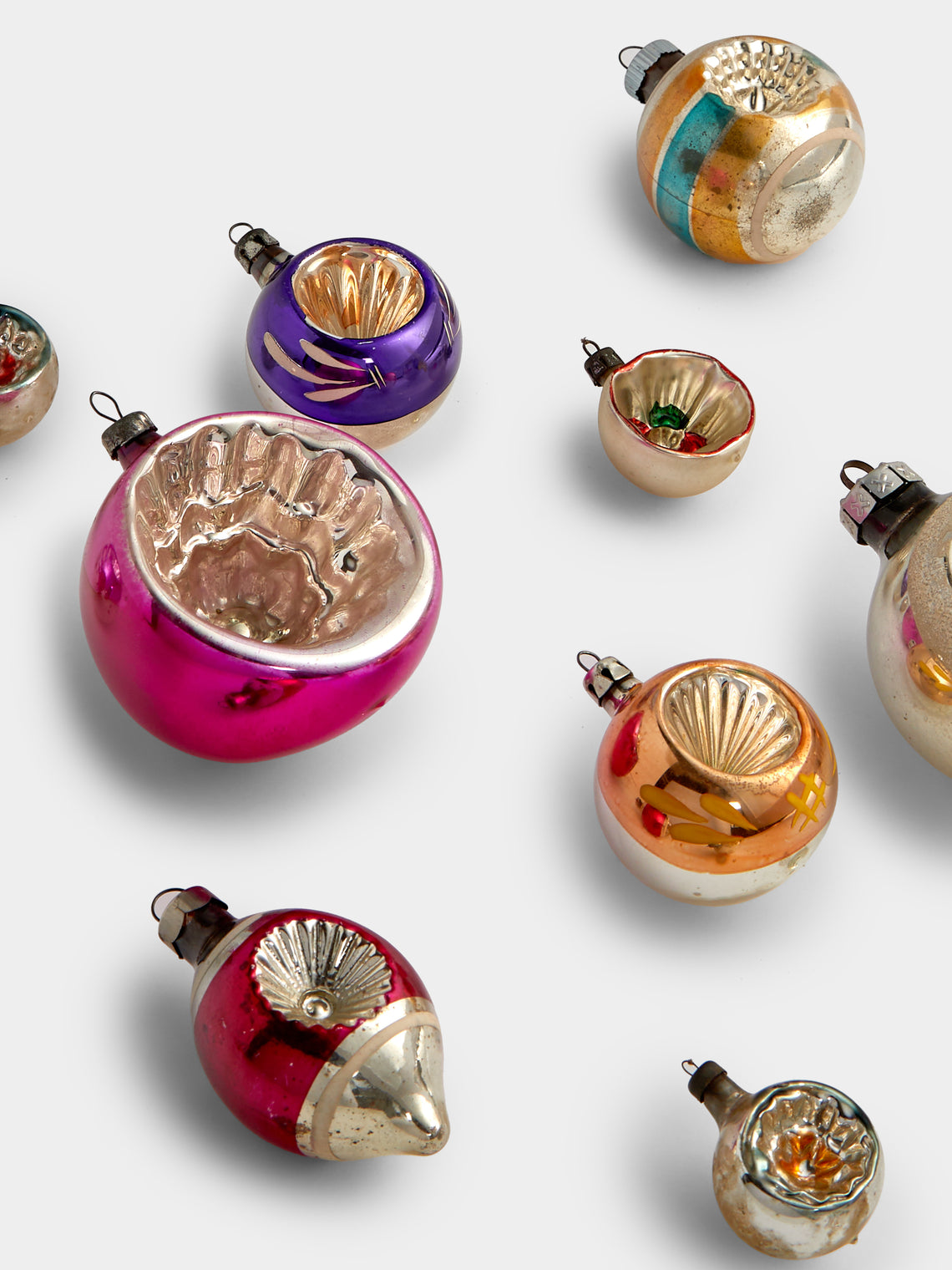 Antique and Vintage - Early 20th-Century Glass Baubles (Set of 10) -  - ABASK