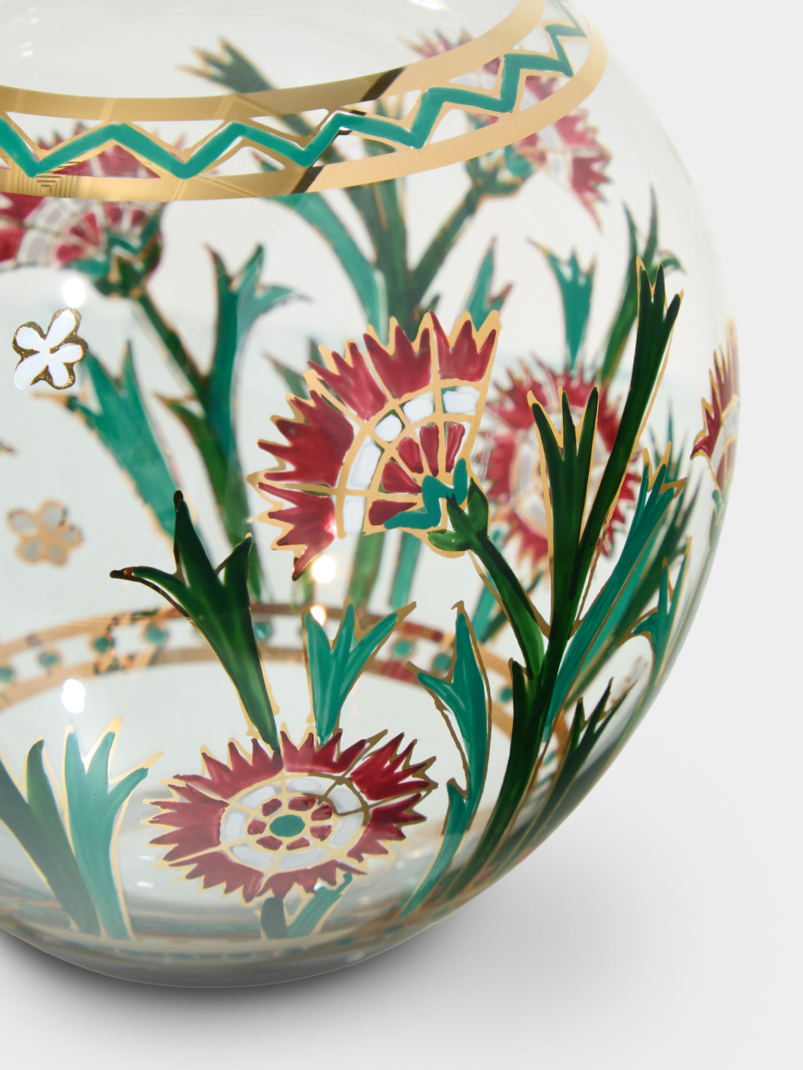 Lobmeyr - BV60 IV Persian Flowers Hand-Blown Crystal Bud Vase (4in/10cm) - Multiple - ABASK