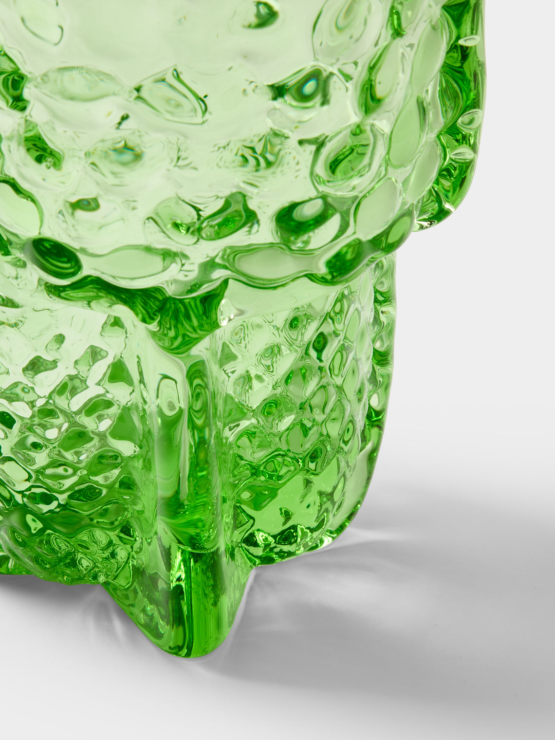 Hana Hillerová - Remix Hand-Blown Glass Vessel (12in/31cm) - Green - ABASK