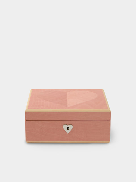 Linley - Henley Heart Sycamore Box - Pink - ABASK - 