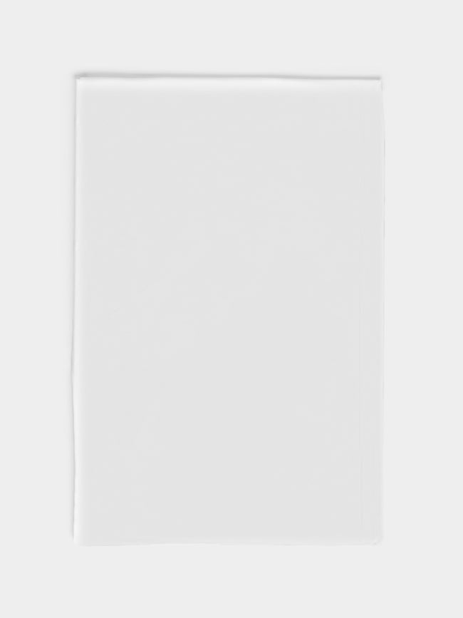 Loretta Caponi - Cotton King-Size Bottom Sheet - White - ABASK - 