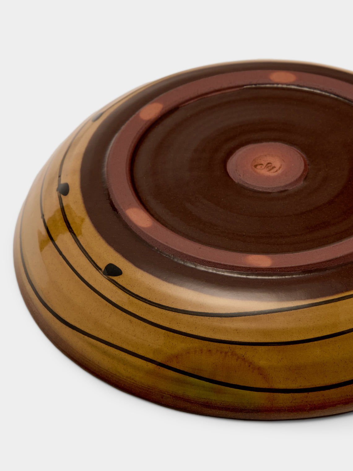 Mike Parry - Slipware Pasta Bowls (Set of 4) - Brown - ABASK