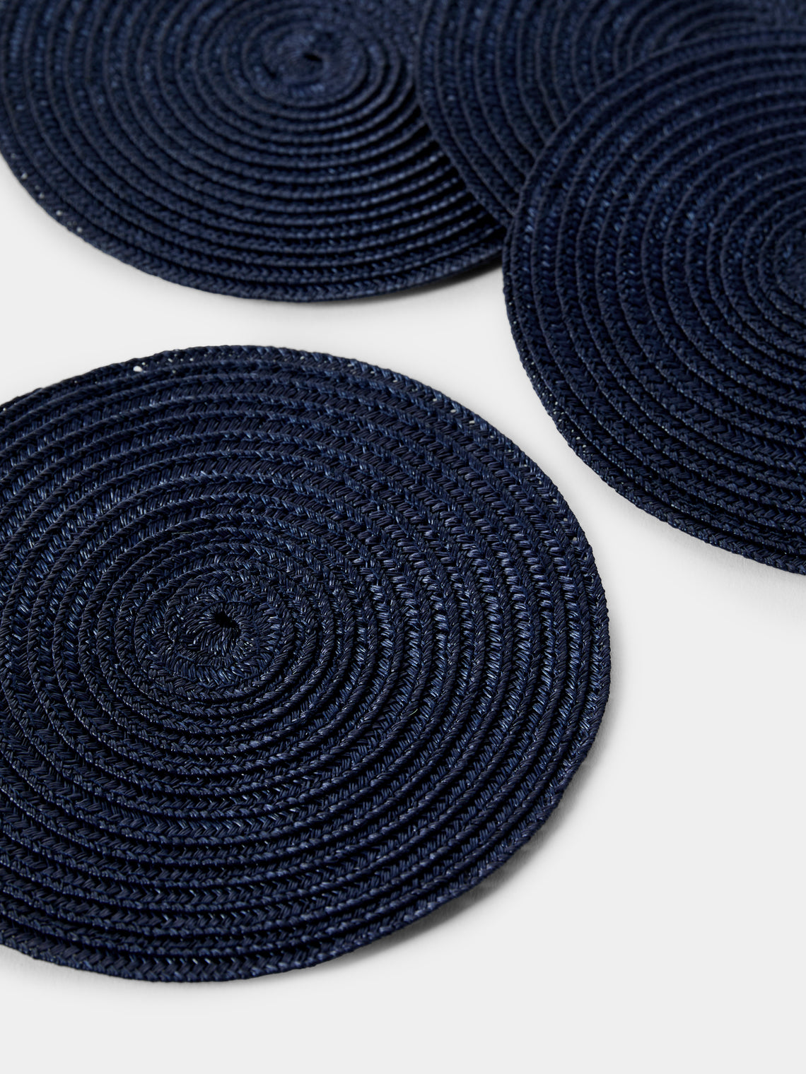Pigment France - Trocadero TechStraw Coasters (Set of 4) - Navy - ABASK