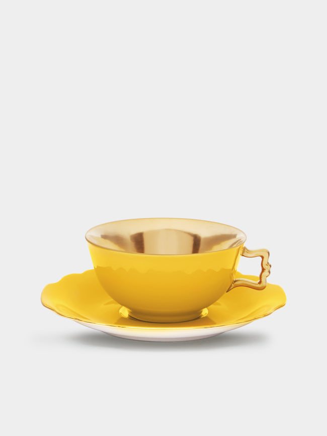 Augarten - Belvedere Hand-Painted Porcelain Teacup and Saucer -  - ABASK - 