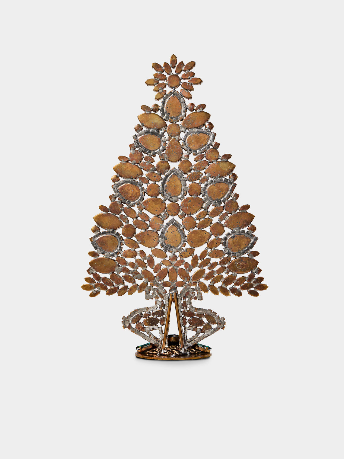 ABASK Decorations - Jewel Sprigs Czech Crystal Tree - Green - ABASK